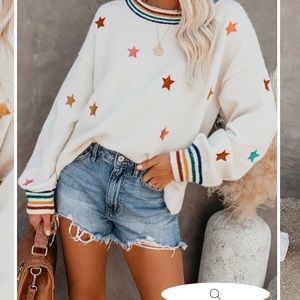 Vici Star embroidered sweater